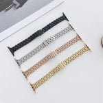 Dreifach-Perlen-Armband aus Stahl, passend für Apple Watch Series 7 (41 mm), 6, SE, 5 und 4 (40 mm) sowie für Apple Watch Series 7 (45 mm), 6, SE, 5 und 4 (44 mm).