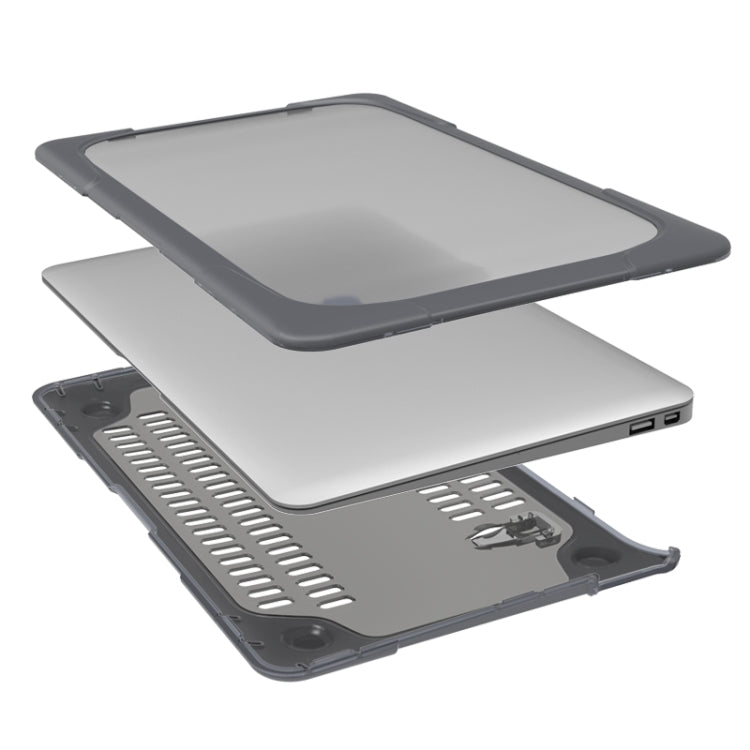 TPU + PC zweifarbige stoßfeste Laptop-Schutzhülle, für MacBook Air 11,6 Zoll A1465 / A1370, für MacBook Retina 12 Zoll A1534