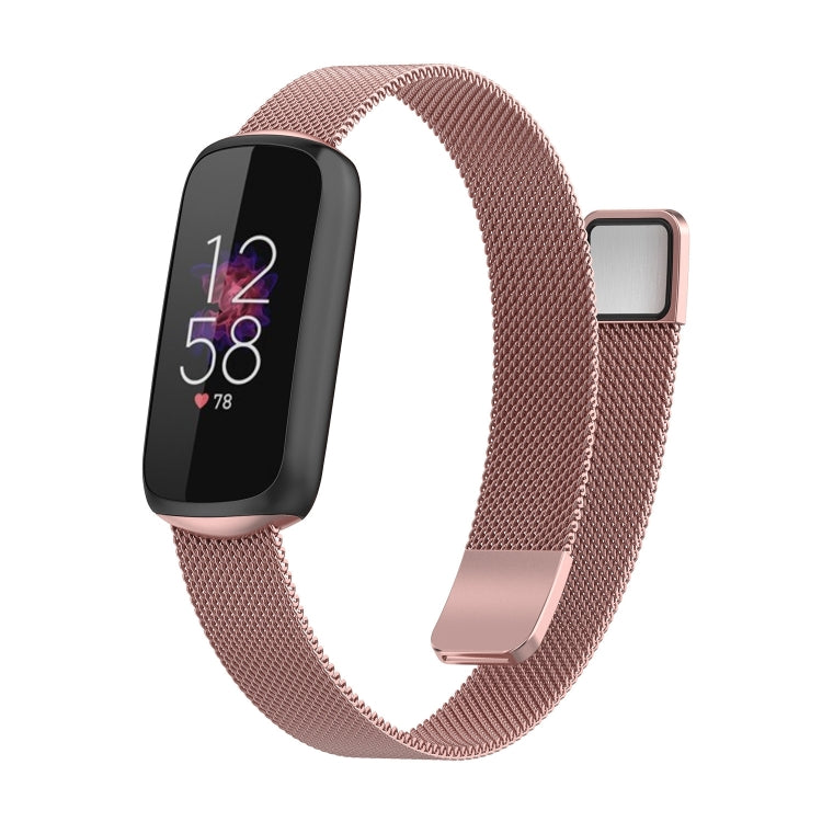 For Fitbit Luxe Special Edition Milanese Metal Magnetic Replacement Strap Watchband