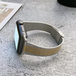 Schmale Edelstahl-Ersatzarmbänder für Apple Watch Series 7 (41 mm), 6, SE, 5 und 4 (40 mm) und 4 (45 mm), passend für Apple Watch Series 7 (45 mm), 6, SE, 5 und 4 (44 mm).