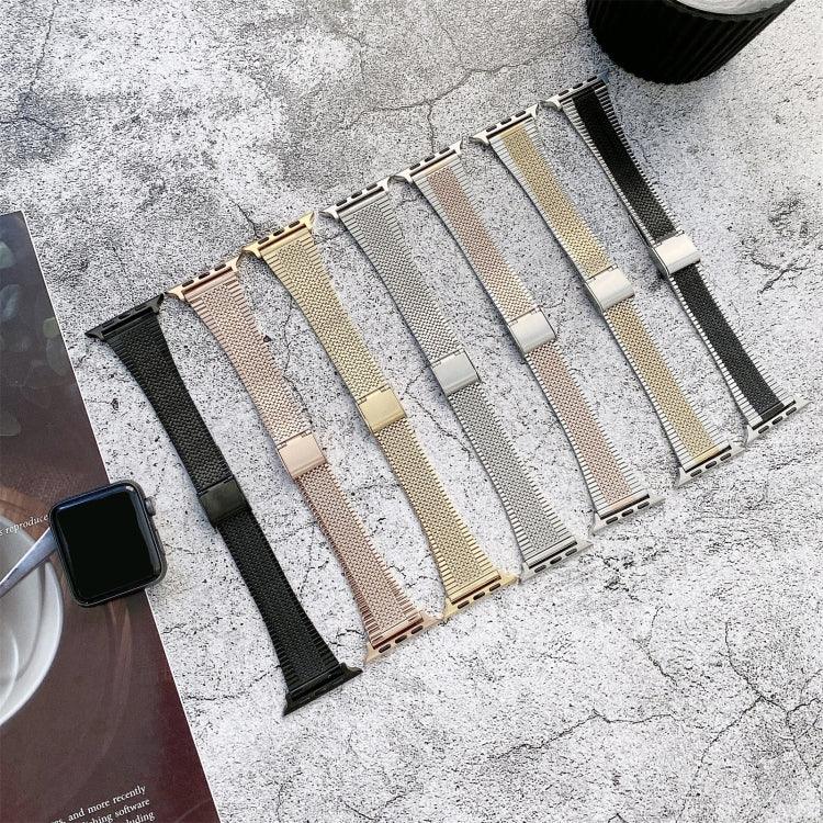Schmale Edelstahl-Ersatzarmbänder für Apple Watch Series 7 (41 mm), 6, SE, 5 und 4 (40 mm) und 4 (45 mm), passend für Apple Watch Series 7 (45 mm), 6, SE, 5 und 4 (44 mm).