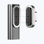 100W USB-C / Type-C Buchse zu 20-Pin magnetischem USB-C / Type-C Stecker Winkeladapter