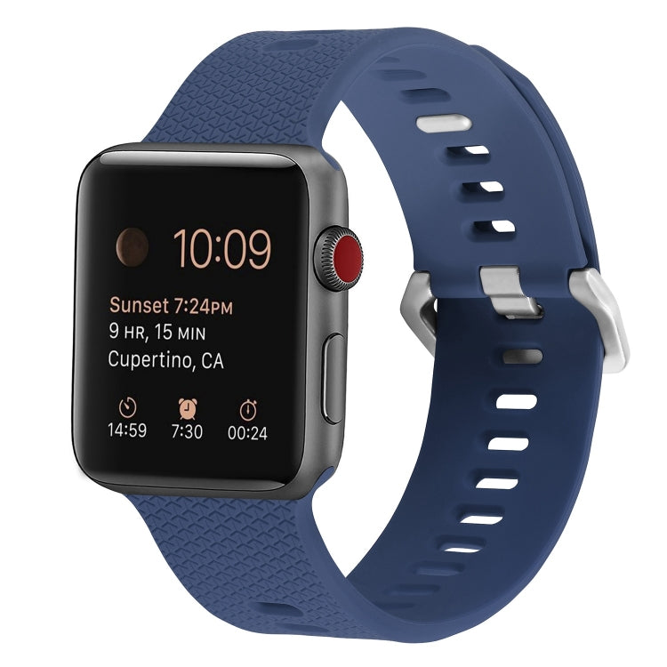 Silikon-Ersatzarmband für Apple Watch Series, 7 45mm / 6 & SE & 5 & 4 44mm / 3 & 2 & 1 42mm, 7 41mm / 6 & SE & 5 & 4 40mm / 3 & 2 & 1 38mm