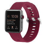 Silikon-Ersatzarmband für Apple Watch Series, 7 45mm / 6 & SE & 5 & 4 44mm / 3 & 2 & 1 42mm, 7 41mm / 6 & SE & 5 & 4 40mm / 3 & 2 & 1 38mm