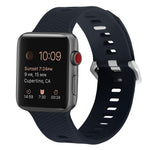 Silikon-Ersatzarmband für Apple Watch Series, 7 45mm / 6 & SE & 5 & 4 44mm / 3 & 2 & 1 42mm, 7 41mm / 6 & SE & 5 & 4 40mm / 3 & 2 & 1 38mm