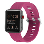 Silikon-Ersatzarmband für Apple Watch Series, 7 45mm / 6 & SE & 5 & 4 44mm / 3 & 2 & 1 42mm, 7 41mm / 6 & SE & 5 & 4 40mm / 3 & 2 & 1 38mm
