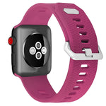 Silikon-Ersatzarmband für Apple Watch Series, 7 45mm / 6 & SE & 5 & 4 44mm / 3 & 2 & 1 42mm, 7 41mm / 6 & SE & 5 & 4 40mm / 3 & 2 & 1 38mm