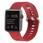 Silikon-Ersatzarmband für Apple Watch Series, 7 45mm / 6 & SE & 5 & 4 44mm / 3 & 2 & 1 42mm, 7 41mm / 6 & SE & 5 & 4 40mm / 3 & 2 & 1 38mm
