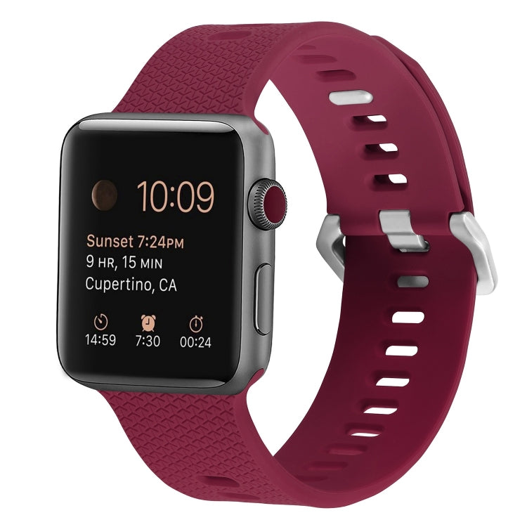 Silikon-Ersatzarmband für Apple Watch Series, 7 45mm / 6 & SE & 5 & 4 44mm / 3 & 2 & 1 42mm, 7 41mm / 6 & SE & 5 & 4 40mm / 3 & 2 & 1 38mm