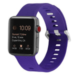 Silikon-Ersatzarmband für Apple Watch Series, 7 45mm / 6 & SE & 5 & 4 44mm / 3 & 2 & 1 42mm, 7 41mm / 6 & SE & 5 & 4 40mm / 3 & 2 & 1 38mm