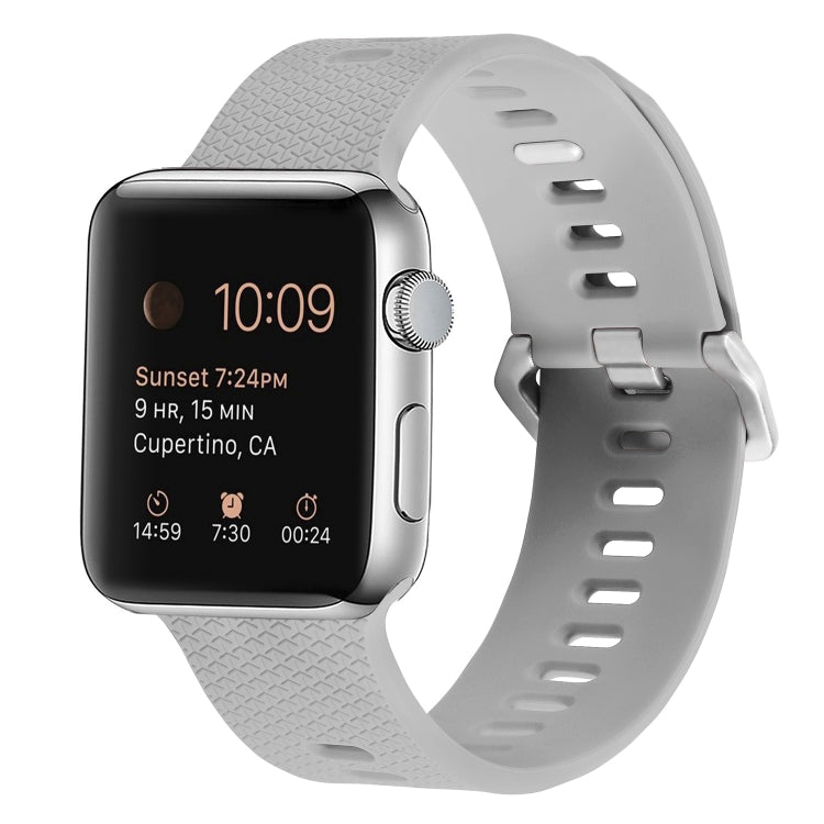 Silikon-Ersatzarmband für Apple Watch Series, 7 45mm / 6 & SE & 5 & 4 44mm / 3 & 2 & 1 42mm, 7 41mm / 6 & SE & 5 & 4 40mm / 3 & 2 & 1 38mm