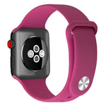 Silikon Ersatzarmband Uhrenarmband Für Apple Watch Series, 7 41mm / 6 & SE & 5 & 4 40mm / 3 & 2 & 1 38mm, 7 45mm / 6 & SE & 5 & 4 44mm / 3 & 2 & 1 42mm