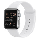 Silikon Ersatzarmband Uhrenarmband Für Apple Watch Series, 7 41mm / 6 & SE & 5 & 4 40mm / 3 & 2 & 1 38mm, 7 45mm / 6 & SE & 5 & 4 44mm / 3 & 2 & 1 42mm