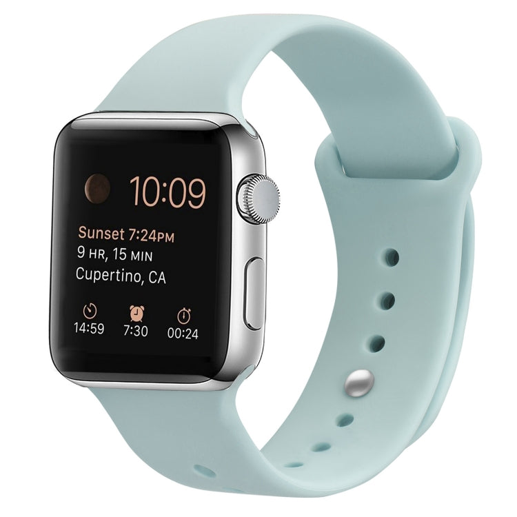 Silikon Ersatzarmband Uhrenarmband Für Apple Watch Series, 7 41mm / 6 & SE & 5 & 4 40mm / 3 & 2 & 1 38mm, 7 45mm / 6 & SE & 5 & 4 44mm / 3 & 2 & 1 42mm