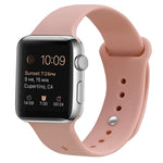 Silikon Ersatzarmband Uhrenarmband Für Apple Watch Series, 7 41mm / 6 & SE & 5 & 4 40mm / 3 & 2 & 1 38mm, 7 45mm / 6 & SE & 5 & 4 44mm / 3 & 2 & 1 42mm