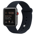 Silikon Ersatzarmband Uhrenarmband Für Apple Watch Series, 7 41mm / 6 & SE & 5 & 4 40mm / 3 & 2 & 1 38mm, 7 45mm / 6 & SE & 5 & 4 44mm / 3 & 2 & 1 42mm
