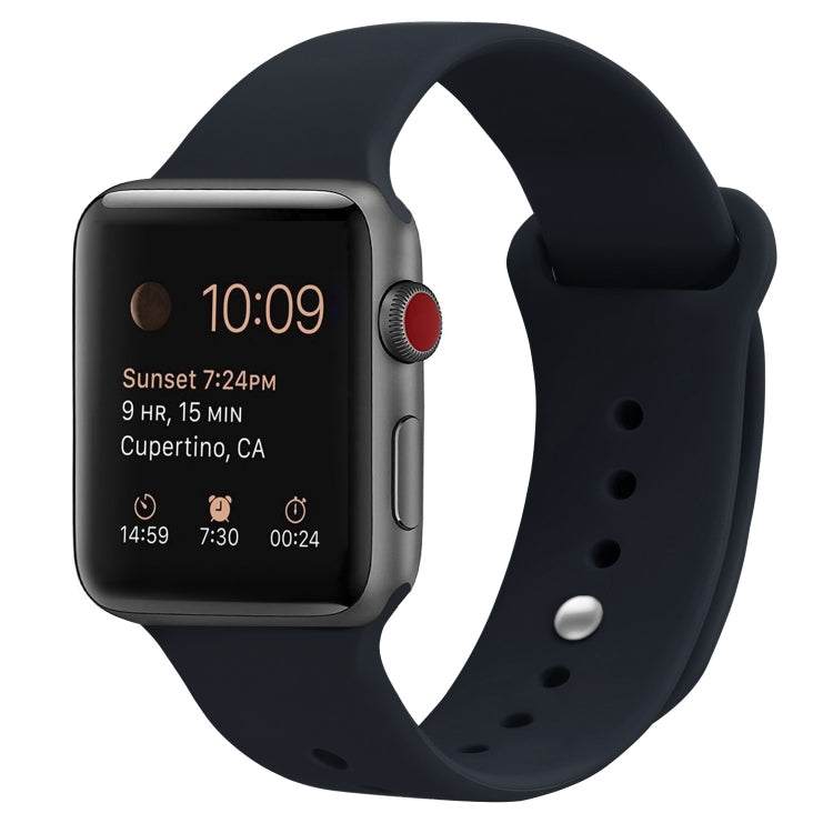 Silikon Ersatzarmband Uhrenarmband Für Apple Watch Series, 7 41mm / 6 & SE & 5 & 4 40mm / 3 & 2 & 1 38mm, 7 45mm / 6 & SE & 5 & 4 44mm / 3 & 2 & 1 42mm