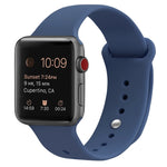 Silikon Ersatzarmband Uhrenarmband Für Apple Watch Series, 7 41mm / 6 & SE & 5 & 4 40mm / 3 & 2 & 1 38mm, 7 45mm / 6 & SE & 5 & 4 44mm / 3 & 2 & 1 42mm