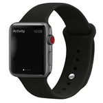Silikon Ersatzarmband Uhrenarmband Für Apple Watch Series, 7 41mm / 6 & SE & 5 & 4 40mm / 3 & 2 & 1 38mm, 7 45mm / 6 & SE & 5 & 4 44mm / 3 & 2 & 1 42mm