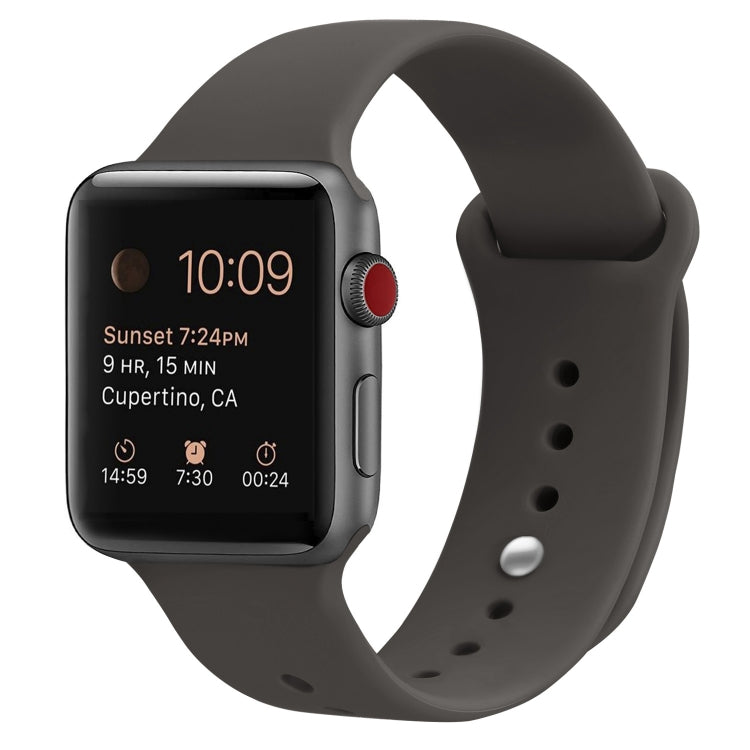 Silikon Ersatzarmband Uhrenarmband Für Apple Watch Series, 7 41mm / 6 & SE & 5 & 4 40mm / 3 & 2 & 1 38mm, 7 45mm / 6 & SE & 5 & 4 44mm / 3 & 2 & 1 42mm