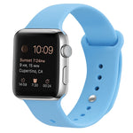Silikon Ersatzarmband Uhrenarmband Für Apple Watch Series, 7 41mm / 6 & SE & 5 & 4 40mm / 3 & 2 & 1 38mm, 7 45mm / 6 & SE & 5 & 4 44mm / 3 & 2 & 1 42mm