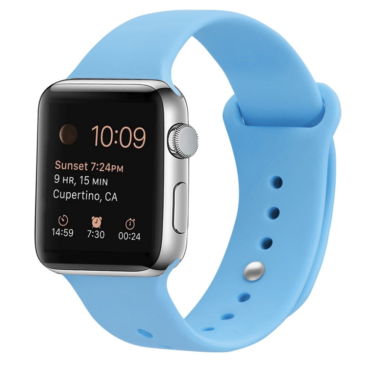Silikon Ersatzarmband Uhrenarmband Für Apple Watch Series, 7 41mm / 6 & SE & 5 & 4 40mm / 3 & 2 & 1 38mm, 7 45mm / 6 & SE & 5 & 4 44mm / 3 & 2 & 1 42mm