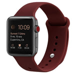 Silikon Ersatzarmband Uhrenarmband Für Apple Watch Series, 7 41mm / 6 & SE & 5 & 4 40mm / 3 & 2 & 1 38mm, 7 45mm / 6 & SE & 5 & 4 44mm / 3 & 2 & 1 42mm