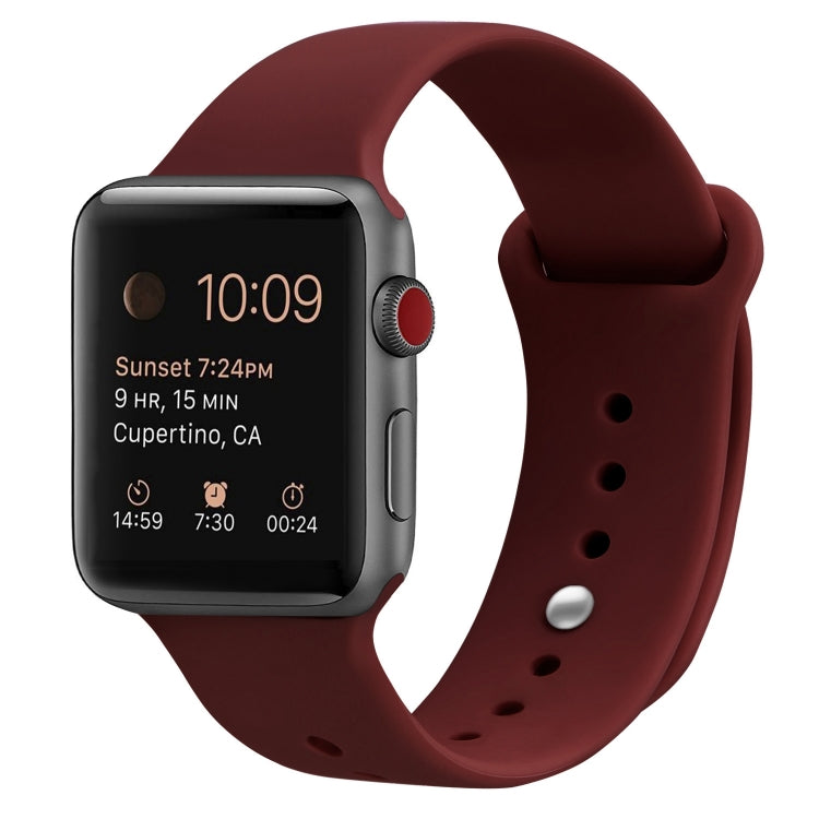 Silikon Ersatzarmband Uhrenarmband Für Apple Watch Series, 7 41mm / 6 & SE & 5 & 4 40mm / 3 & 2 & 1 38mm, 7 45mm / 6 & SE & 5 & 4 44mm / 3 & 2 & 1 42mm