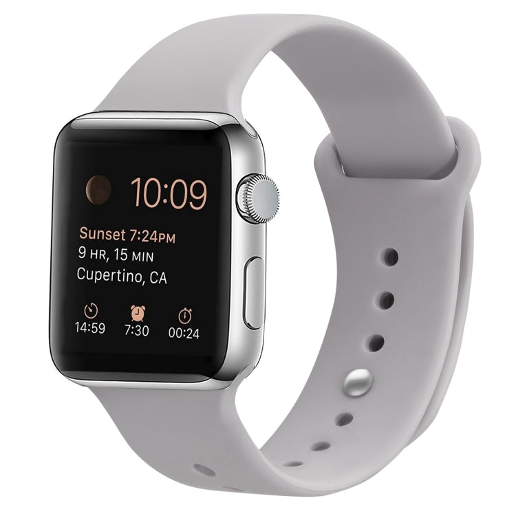 Silikon Ersatzarmband Uhrenarmband Für Apple Watch Series, 7 41mm / 6 & SE & 5 & 4 40mm / 3 & 2 & 1 38mm, 7 45mm / 6 & SE & 5 & 4 44mm / 3 & 2 & 1 42mm