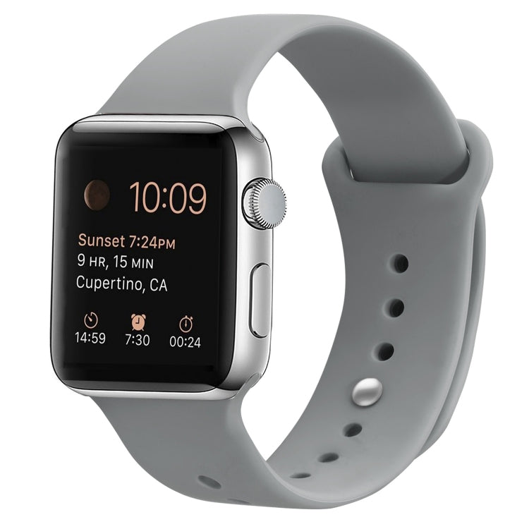 Silikon Ersatzarmband Uhrenarmband Für Apple Watch Series, 7 41mm / 6 & SE & 5 & 4 40mm / 3 & 2 & 1 38mm, 7 45mm / 6 & SE & 5 & 4 44mm / 3 & 2 & 1 42mm