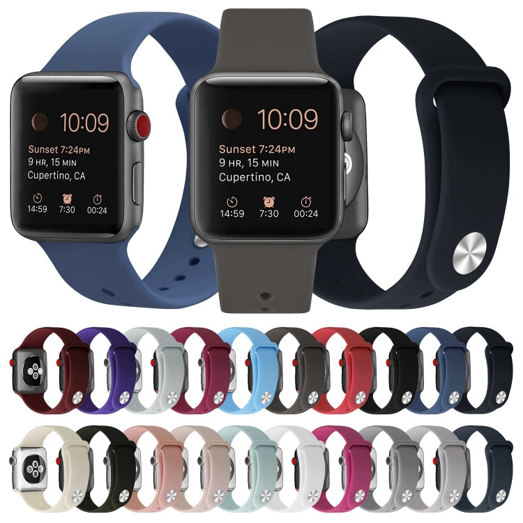 Silikon Ersatzarmband Uhrenarmband Für Apple Watch Series, 7 41mm / 6 & SE & 5 & 4 40mm / 3 & 2 & 1 38mm, 7 45mm / 6 & SE & 5 & 4 44mm / 3 & 2 & 1 42mm