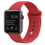 Silikon Ersatzarmband Uhrenarmband Für Apple Watch Series, 7 41mm / 6 & SE & 5 & 4 40mm / 3 & 2 & 1 38mm, 7 45mm / 6 & SE & 5 & 4 44mm / 3 & 2 & 1 42mm