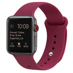 Silikon Ersatzarmband Uhrenarmband Für Apple Watch Series, 7 41mm / 6 & SE & 5 & 4 40mm / 3 & 2 & 1 38mm, 7 45mm / 6 & SE & 5 & 4 44mm / 3 & 2 & 1 42mm