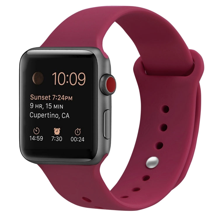 Silikon Ersatzarmband Uhrenarmband Für Apple Watch Series, 7 41mm / 6 & SE & 5 & 4 40mm / 3 & 2 & 1 38mm, 7 45mm / 6 & SE & 5 & 4 44mm / 3 & 2 & 1 42mm