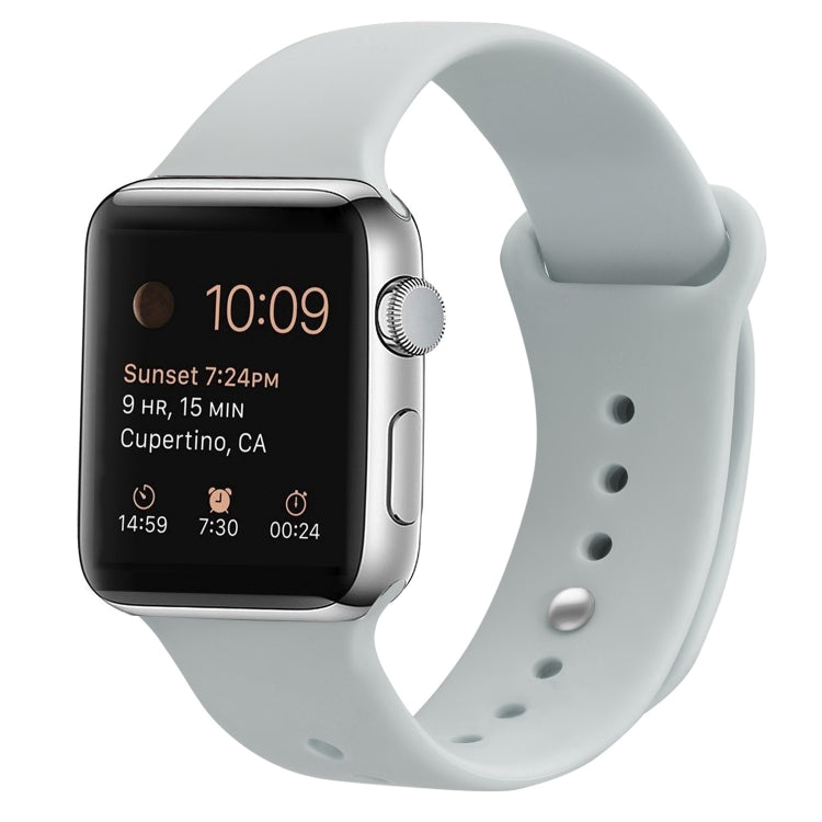 Silikon Ersatzarmband Uhrenarmband Für Apple Watch Series, 7 41mm / 6 & SE & 5 & 4 40mm / 3 & 2 & 1 38mm, 7 45mm / 6 & SE & 5 & 4 44mm / 3 & 2 & 1 42mm