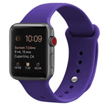 Silikon Ersatzarmband Uhrenarmband Für Apple Watch Series, 7 41mm / 6 & SE & 5 & 4 40mm / 3 & 2 & 1 38mm, 7 45mm / 6 & SE & 5 & 4 44mm / 3 & 2 & 1 42mm