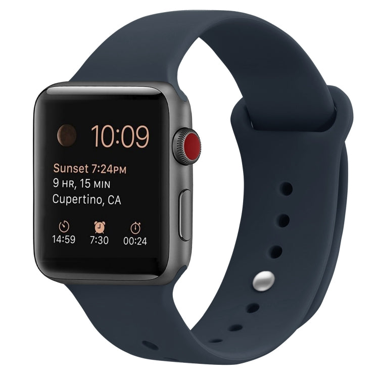Silikon Ersatzarmband Uhrenarmband Für Apple Watch Series, 7 41mm / 6 & SE & 5 & 4 40mm / 3 & 2 & 1 38mm, 7 45mm / 6 & SE & 5 & 4 44mm / 3 & 2 & 1 42mm