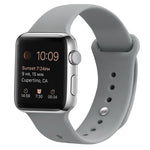 Silikon Ersatzarmband Uhrenarmband Für Apple Watch Series, 7 41mm / 6 & SE & 5 & 4 40mm / 3 & 2 & 1 38mm, 7 45mm / 6 & SE & 5 & 4 44mm / 3 & 2 & 1 42mm