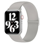 Elastisches Silikon-Ersatzarmband für Apple Watch Series 7 (45 mm), 6, SE, 5, 4 (44 mm) und 3, 2, 1 (42 mm)