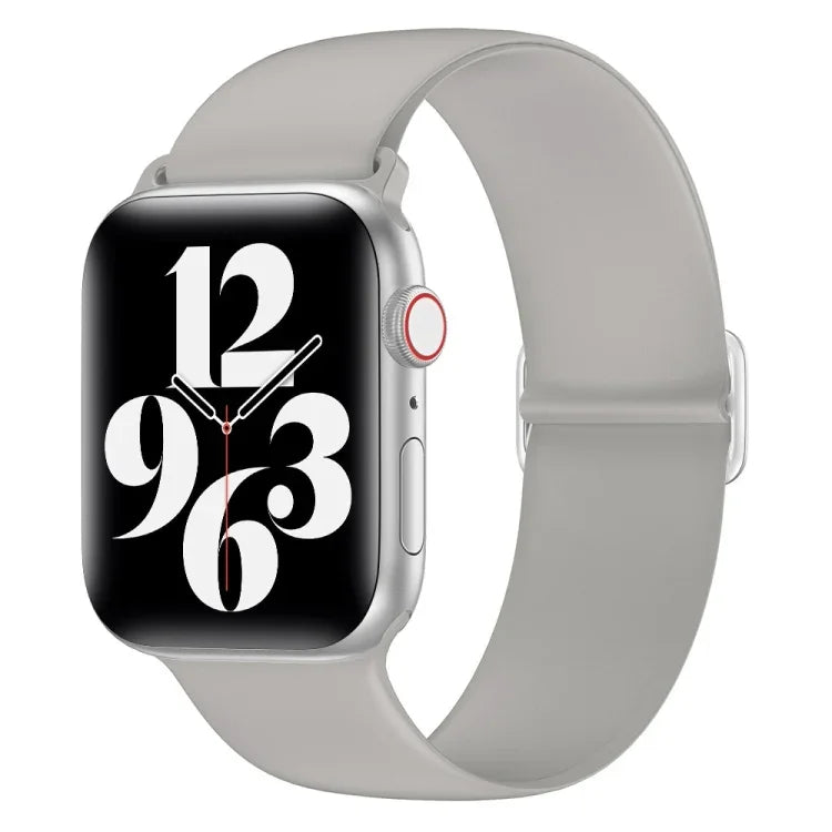 Elastisches Silikon-Ersatzarmband für Apple Watch Series 7 (45 mm), 6, SE, 5, 4 (44 mm) und 3, 2, 1 (42 mm)