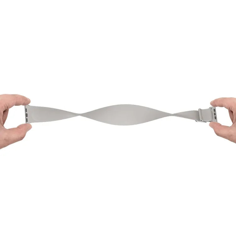 Elastisches Silikon-Ersatzarmband für Apple Watch Series 7 (45 mm), 6, SE, 5, 4 (44 mm) und 3, 2, 1 (42 mm)