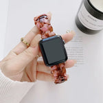 Ersatzarmband aus Kunstharz für Apple Watch Series 7 (41 mm), 6, SE, 5, 4 (40 mm), 3, 2, 1 (38 mm) und 7 (45 mm), 6, SE, 5, 4 (44 mm) sowie 3, 2, 1 (42 mm).