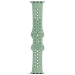 Zweifarbiges Armband aus Flüssigsilikon mit Schmetterlingsverschluss für Apple Watch Series 7 (41 mm), 6, SE, 5, 4 (40 mm), 3, 2, 1 (38 mm) und 7 (45 mm), 6, SE, 5, 4 (44 mm) sowie 3, 2, 1 (42 mm).