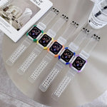 Integriertes, farblich kontrastierendes Ersatzarmband für Apple Watch Series 7 (41 mm), 6, SE, 5, 4 (40 mm), 3, 2, 1 (38 mm) und 7 (45 mm), 6, SE, 5, 4 (44 mm) sowie 3, 2, 1 (42 mm).