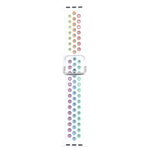 Metal Buckle Silicone Replacement Watchband For Apple Watch Series, 7 41mm / 6 & SE & 5 & 4 40mm / 3 & 2 & 1 38mm, 7 45mm / 6 & SE & 5 & 4 44mm / 3 & 2 & 1 42mm