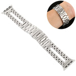 Edelstahl-Armband, passend für Apple Watch Series 7 (41 mm), 6, SE, 5, 4 (40 mm), 3, 2, 1 (38 mm) und 7 (45 mm), 6, SE, 5, 4 (44 mm) sowie 3, 2, 1 (42 mm).