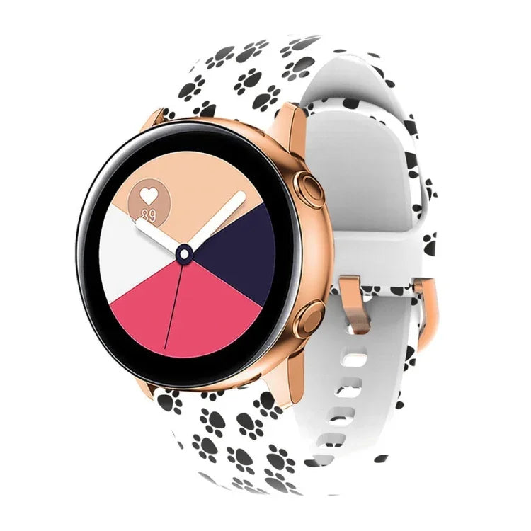 Silikon-Ersatzarmband mit Aufdruck, für Samsung Galaxy Watch 46mm