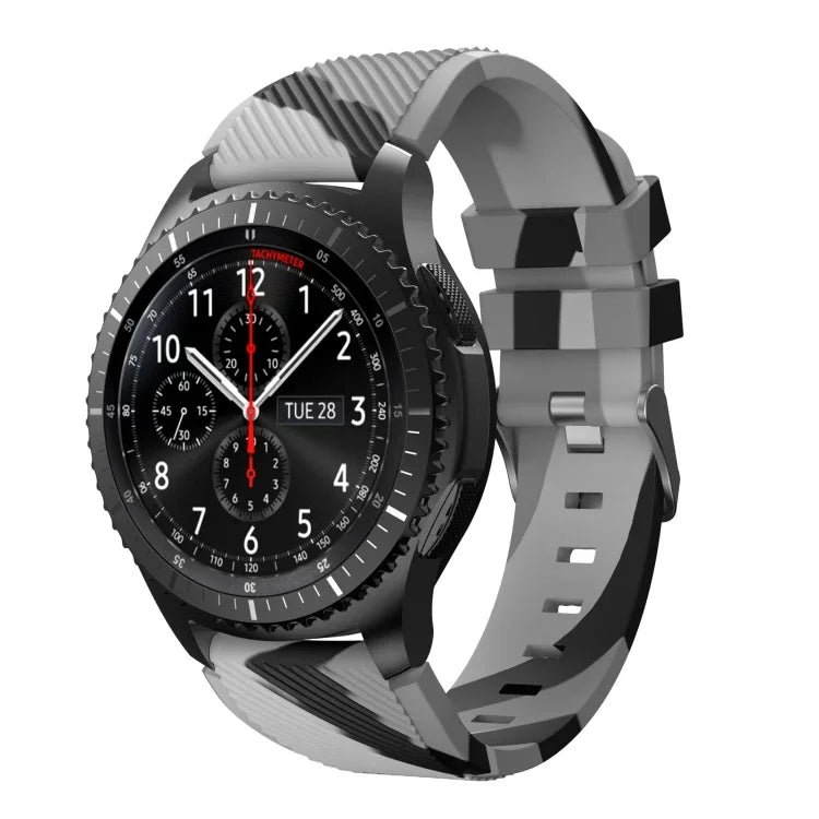 Twill Camouflage Silicone Replacement Strap Watchband, For Samsung Gear S3