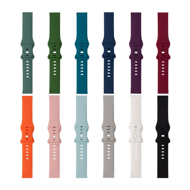 8-Schnallen-Silikon-Ersatzarmband, für Samsung Galaxy Watch 3 41mm, für Samsung Galaxy Watch 3 45mm, für Samsung Galaxy Watch 42mm, für Samsung Galaxy Watch 46mm