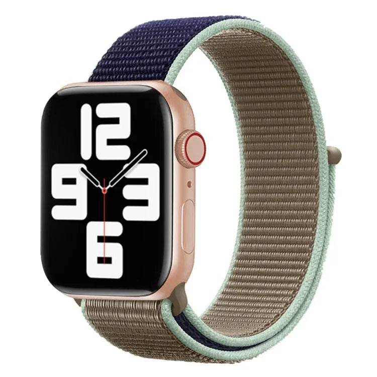 Farbgleiches Nylonarmband, Für Apple Watch Series 7 41mm / 6 & SE & 5 & 4 40mm / 3 & 2 & 1 38mm, Für Apple Watch Series 8&7 41mm / SE 2&6&SE&5&4 40mm / 3&2&1 38mm, Für Apple Watch Series 7 45mm / 6 & SE & 5 & 4 44mm / 3 & 2 & 1 42mm